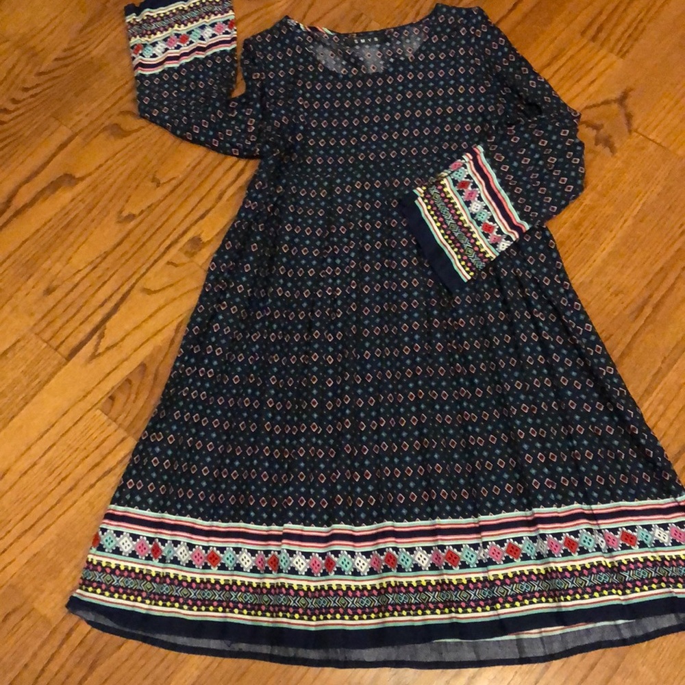 Tribal cotton dress M